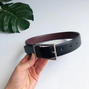 Genuine Leather Belt Black/Brown S (20-22)